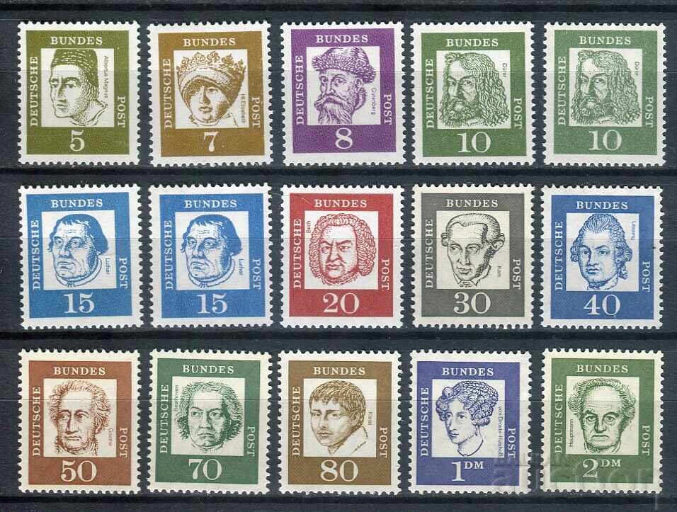 Германия/ФРГ 1961-62г. MnH - Известни личности Германия/ФРГ 1961-62г. MnH - Известни личности