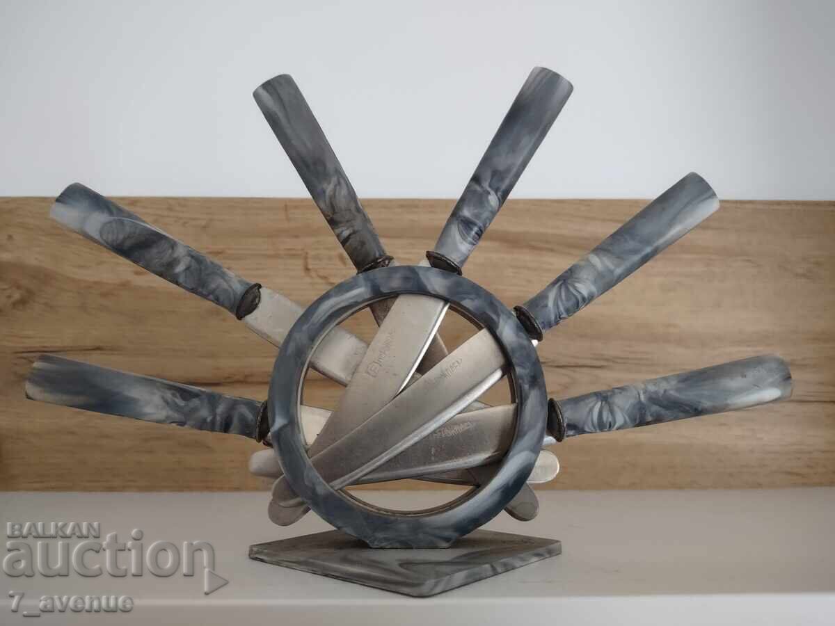 Set de cuțite nou cu suport, cuțit pentru fructe 29.11.25 Set de cuțite nou cu suport, cuțit pentru fructe 29.11.25