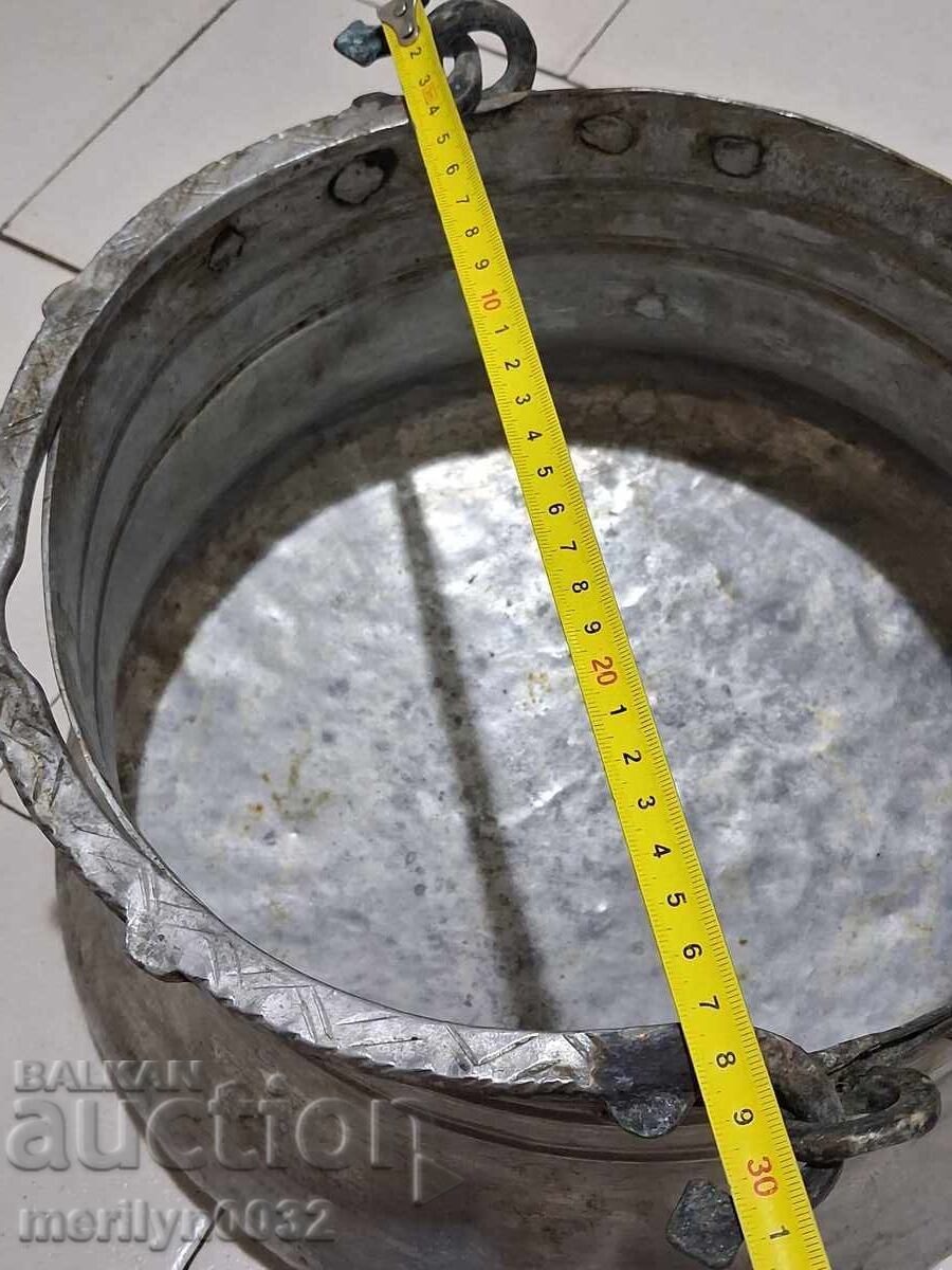 Monedă conservată, ceaun, cupru, vas de cupru - 6