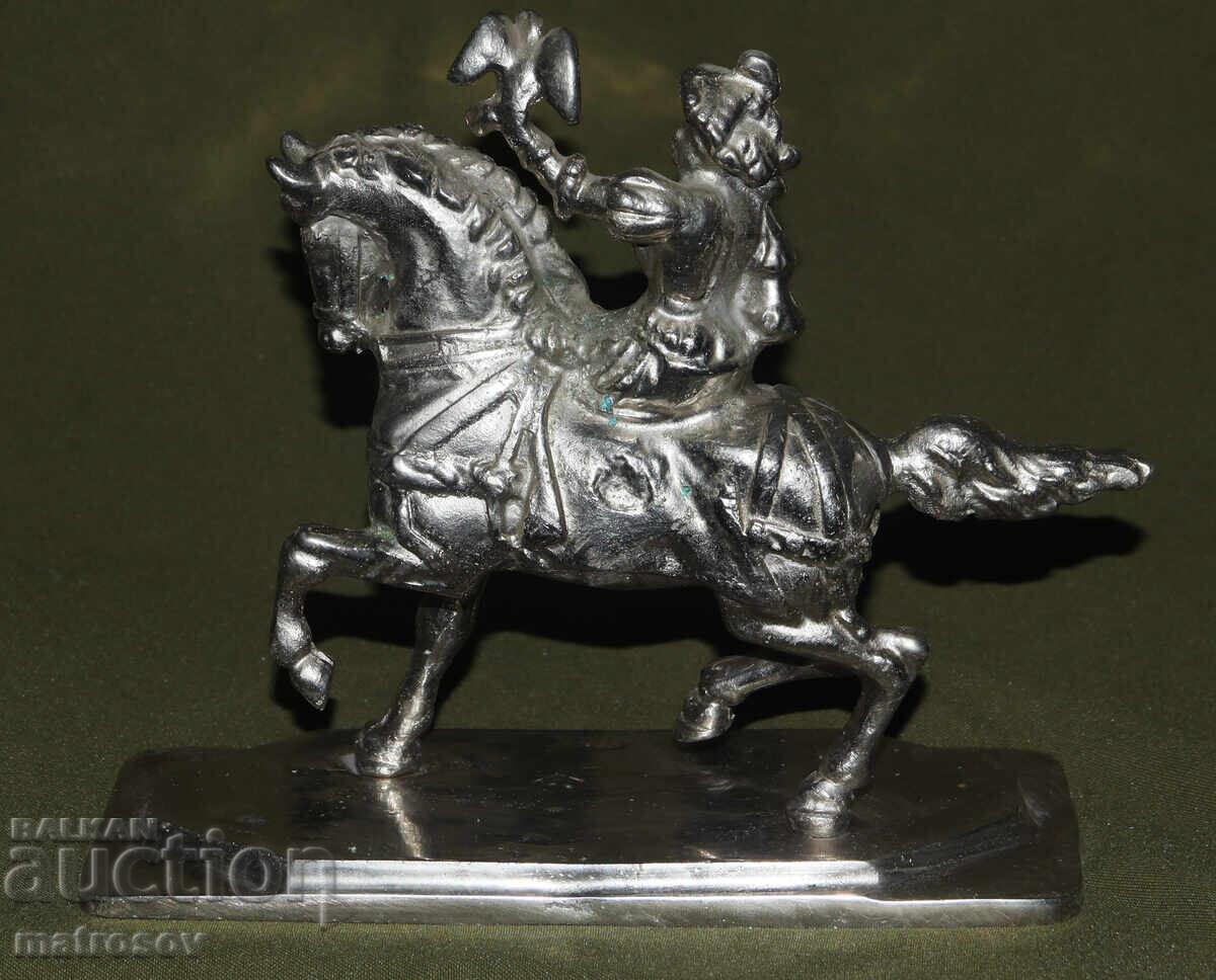 Μεταλλικό γλυπτό Κυνηγός με γεράκι - 7