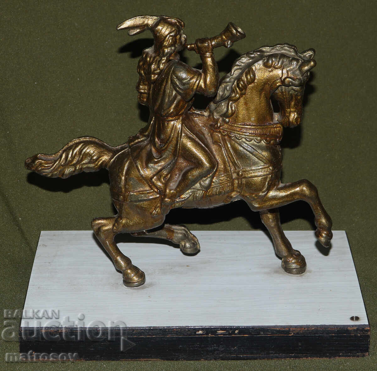 Μεταλλικό γλυπτό Κυνηγός με κέρας - 5 Μεταλλικό γλυπτό Κυνηγός με κέρας - 5