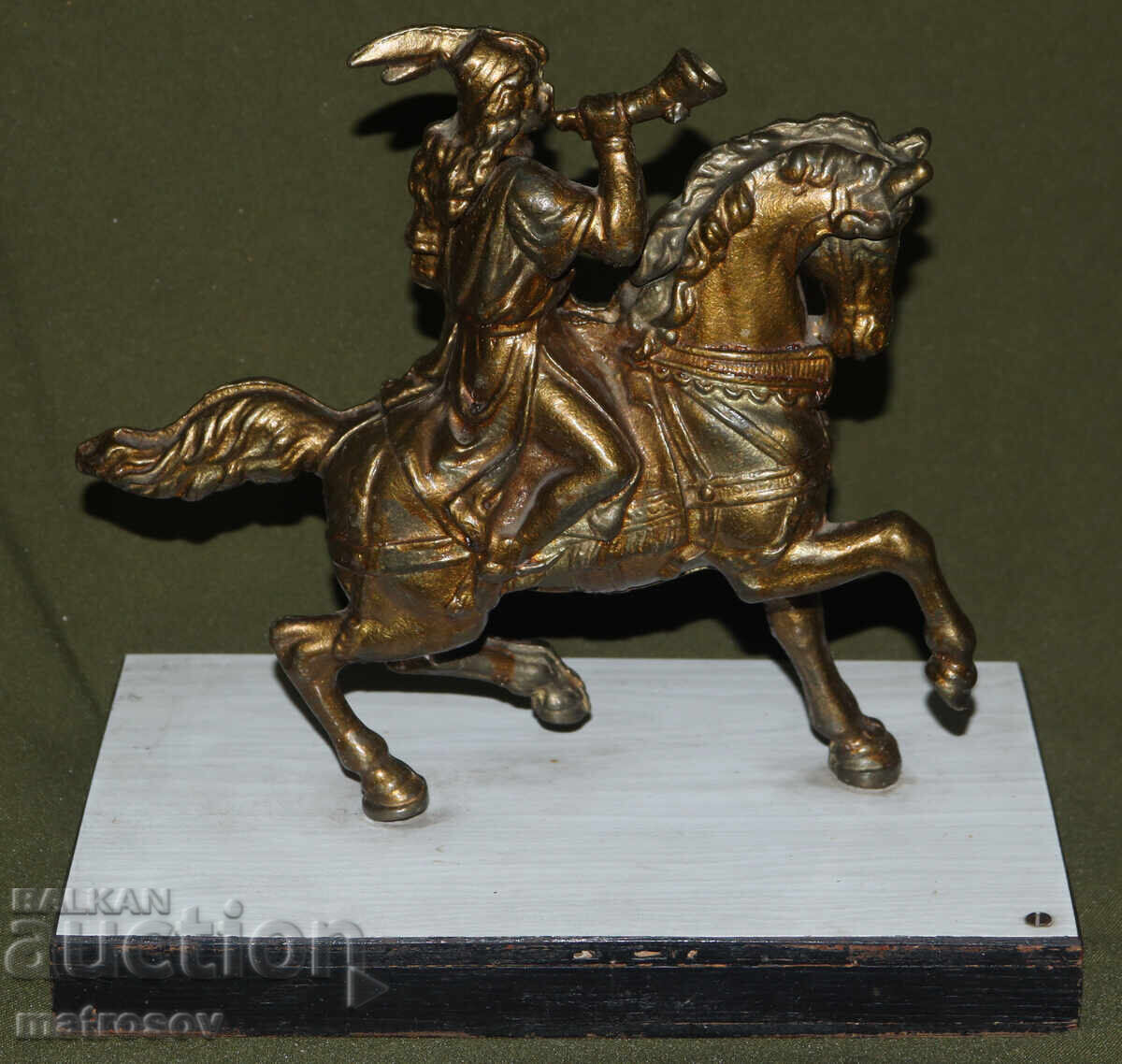 Μεταλλικό γλυπτό Κυνηγός με κέρας - 6 Μεταλλικό γλυπτό Κυνηγός με κέρας - 6