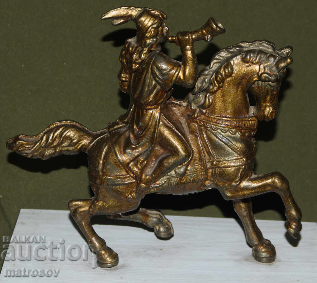 Μεταλλικό γλυπτό Κυνηγός με κέρας - 7 Μεταλλικό γλυπτό Κυνηγός με κέρας - 7