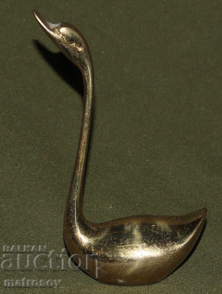 Brass decorative statue figure swan - 7