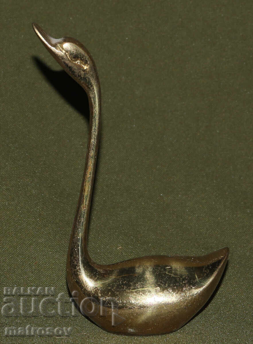 Brass decorative statue figure swan