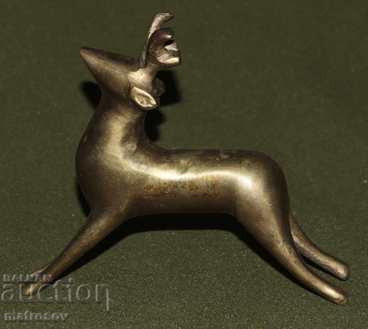 Χάλκινο διακοσμητικό ειδώλιο ελαφιού με τιμή 60.00 BGN | € 30.68 Χάλκινο διακοσμητικό ειδώλιο ελαφιού με τιμή 60.00 BGN | € 30.68