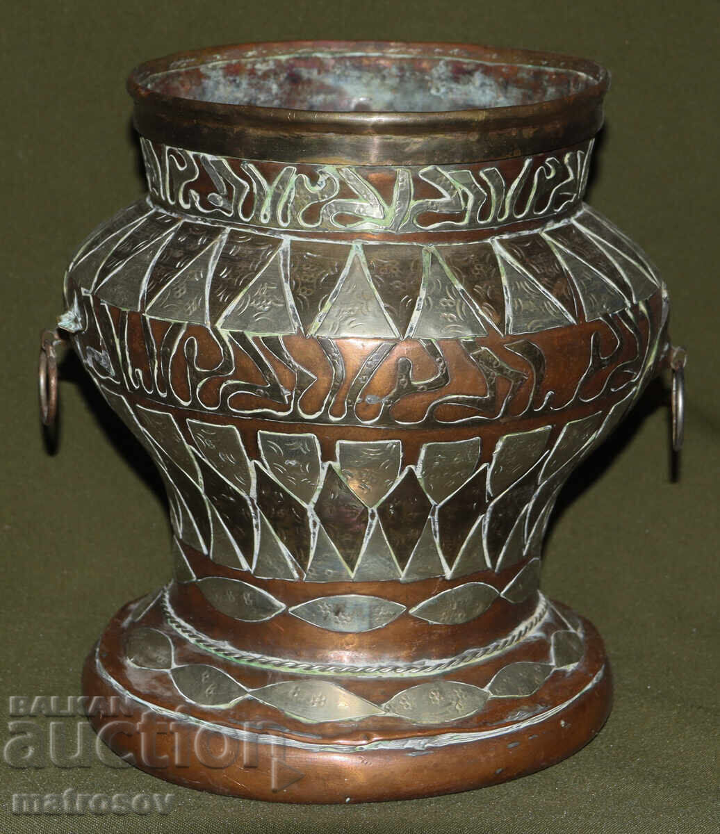 Παλαιό χειροποίητο παραδοσιακό σκεύος μέλι χαλκός ορείχαλκος