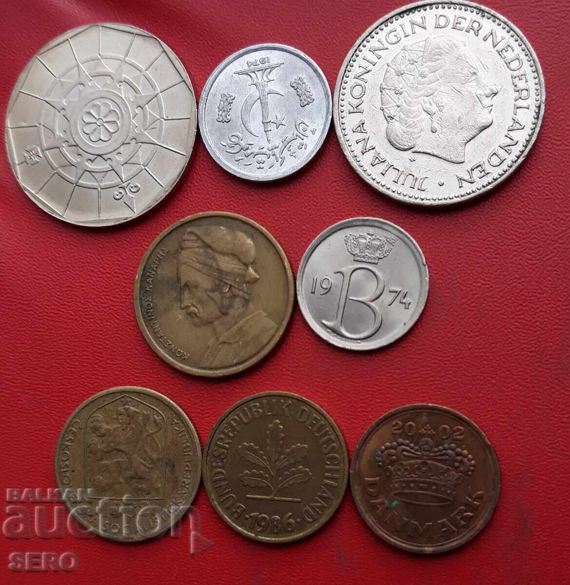 Mixed lot of 8 coins with price 1.01 BGN | € 0.52