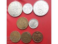 Mixed lot of 8 coins