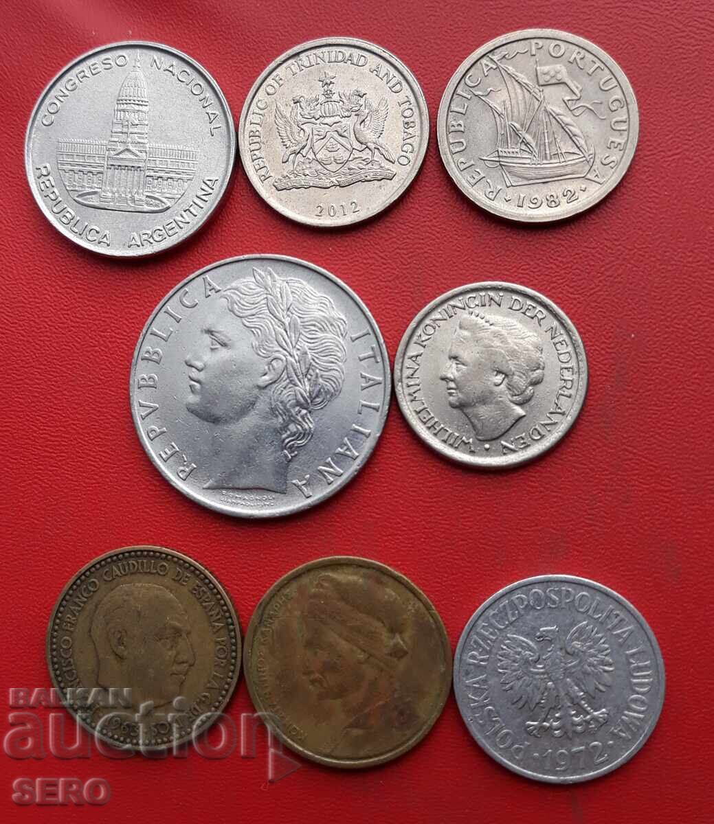Mixed lot of 8 coins with price 1.01 BGN | € 0.52 Mixed lot of 8 coins with price 1.01 BGN | € 0.52
