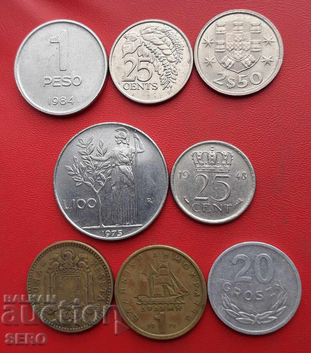 Mixed lot of 8 coins Mixed lot of 8 coins