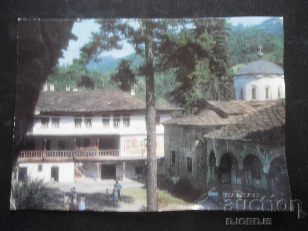 Троянски манастир. Изглед от източното крило. Стара картичка Троянски манастир. Изглед от източното крило. Стара картичка