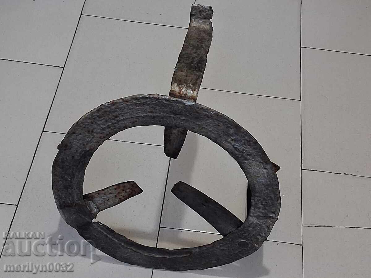 Antique wrought iron stove, hearth, grill, wrought iron - 5