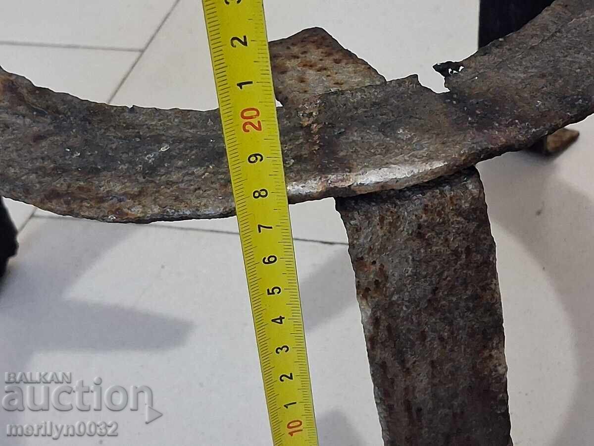 Antique wrought iron stove, hearth, grill, wrought iron - 6