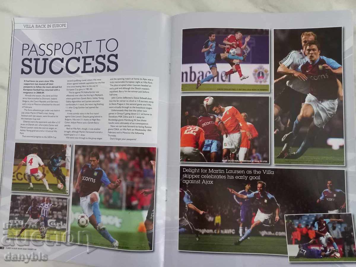 Auction  Football Magazine - Aston Villa
