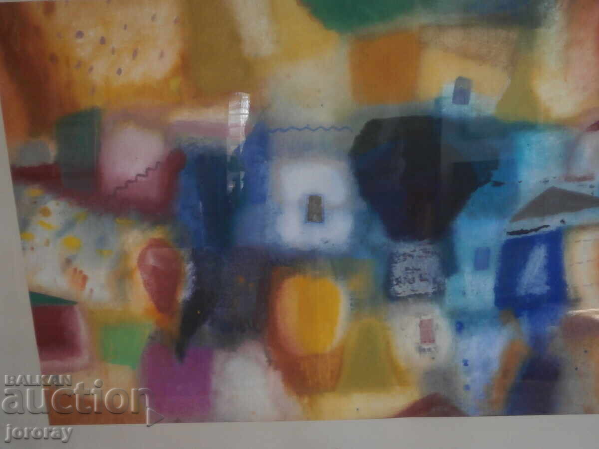 Pictură acuarelă de Dimitar Petrov 92x72cm. cu preț 500.00 BGN | € 255.65