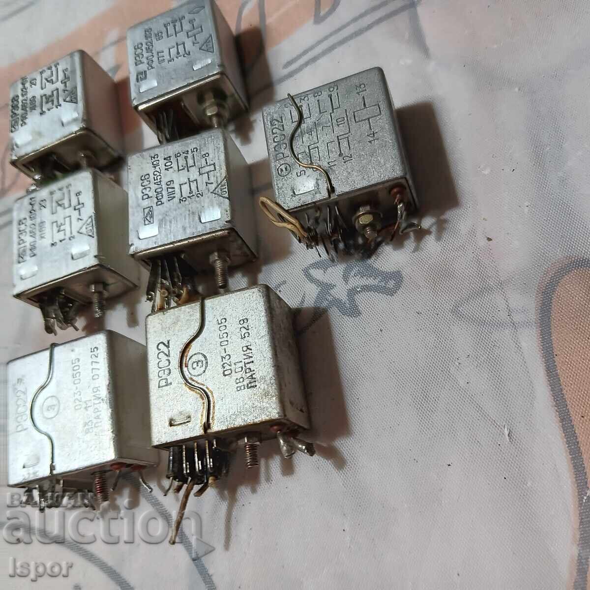 RES6 and RES22 Relays with price 18.00 BGN | € 9.20