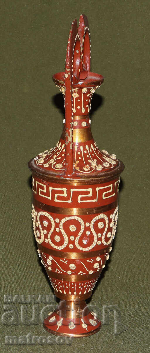 Livrarea Vază amforă din cupru, lucrată manual