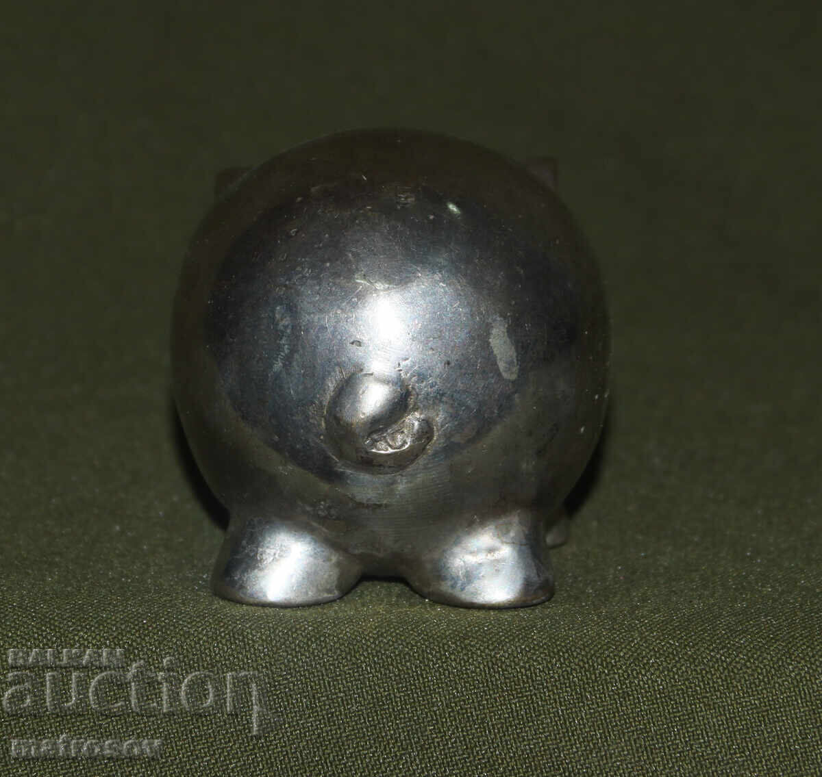 Figurina decorativă mică, argintată, porcușor - 5 Figurina decorativă mică, argintată, porcușor - 5