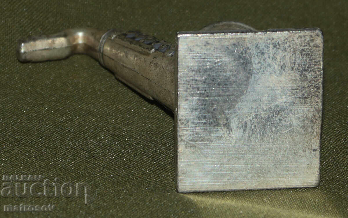 Silver-plated small decorative saxophone figurine - 6