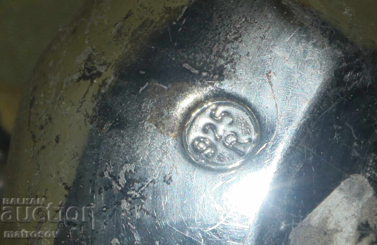 Сребърна 925 малка декоративна фигурка Нар - 7