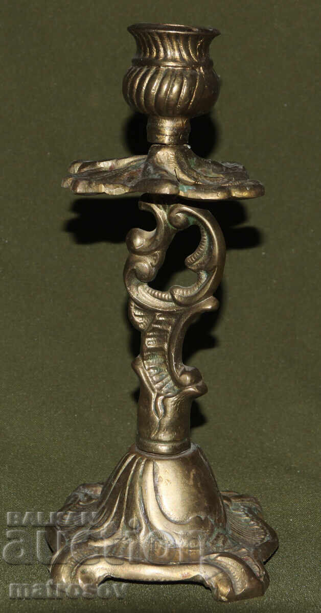 Δημοπρασία Σταρένιο μπρούτζινο διακοσμητικό κηροπήγιο