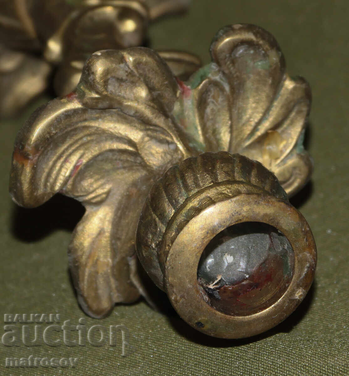 Σταρένιο μπρούτζινο διακοσμητικό κηροπήγιο - 7