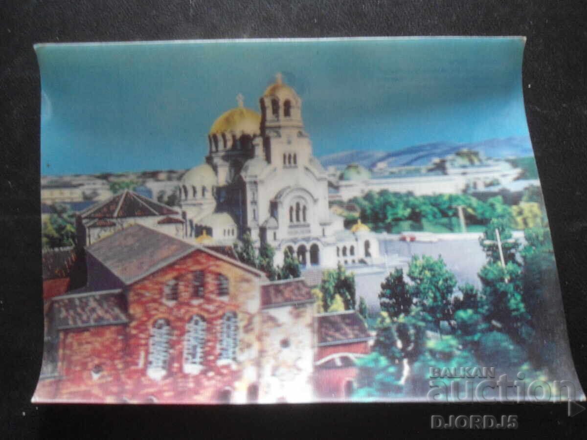 SOFIA - Catedrala "Alexandr Nevski", Carte poștală stereo SOFIA - Catedrala "Alexandr Nevski", Carte poștală stereo