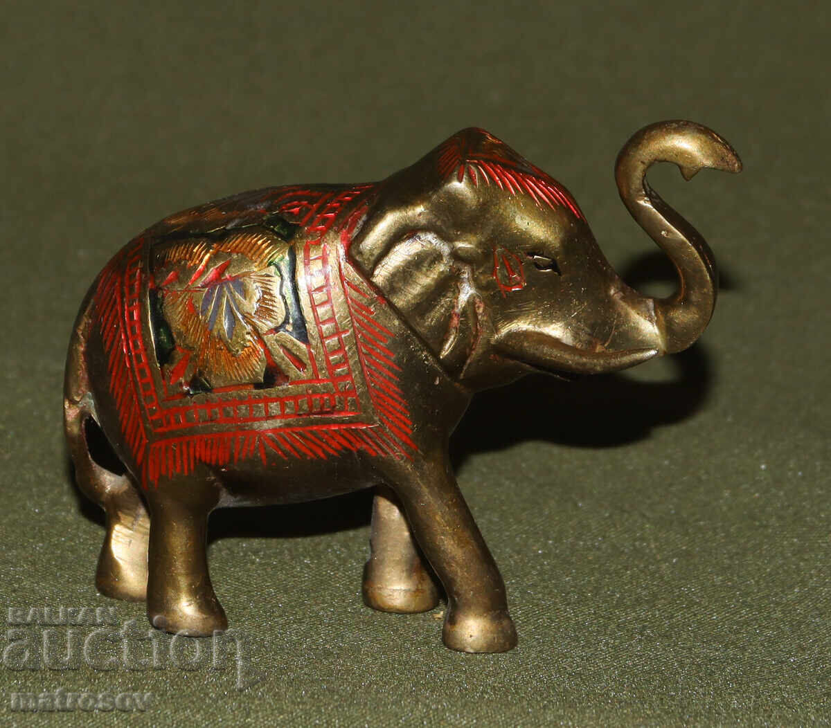 Χάλκινο διακοσμητικό ειδώλιο ελέφαντα