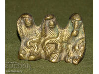 Μικρό μπρούτζινο διακοσμητικό ειδώλιο μαϊμούδων