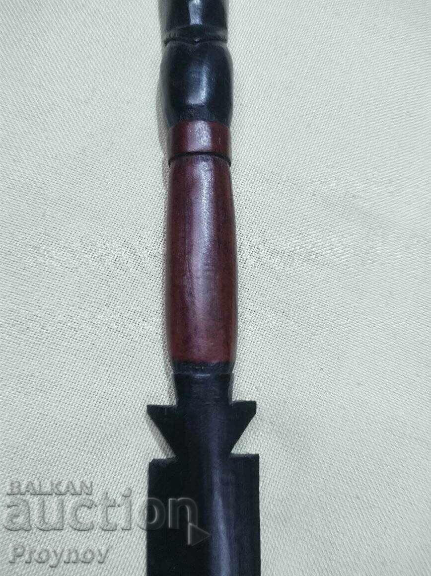 Wooden ritual dagger - scepter from Africa - 5