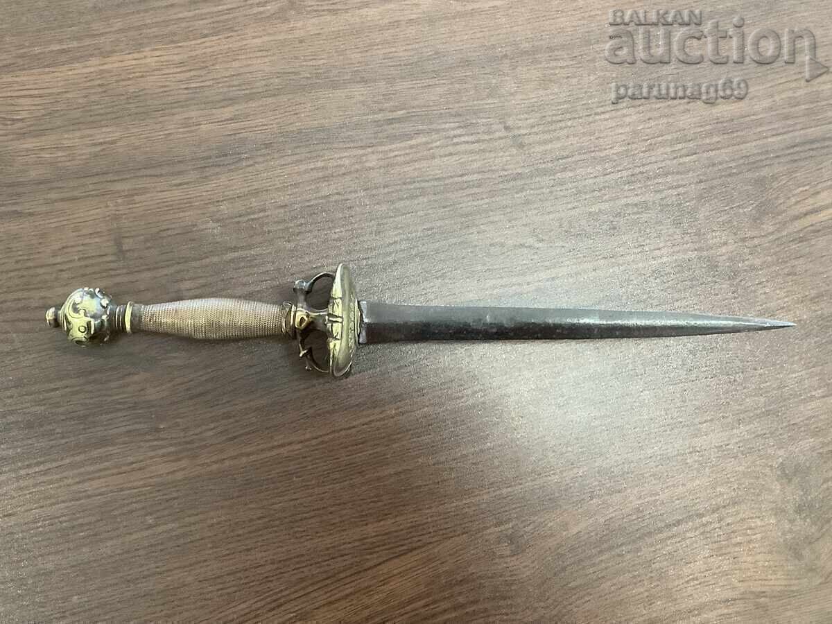 СТИЛЕТ , КАМА, КОРТИК от около 1650 - 1700 година - 5
