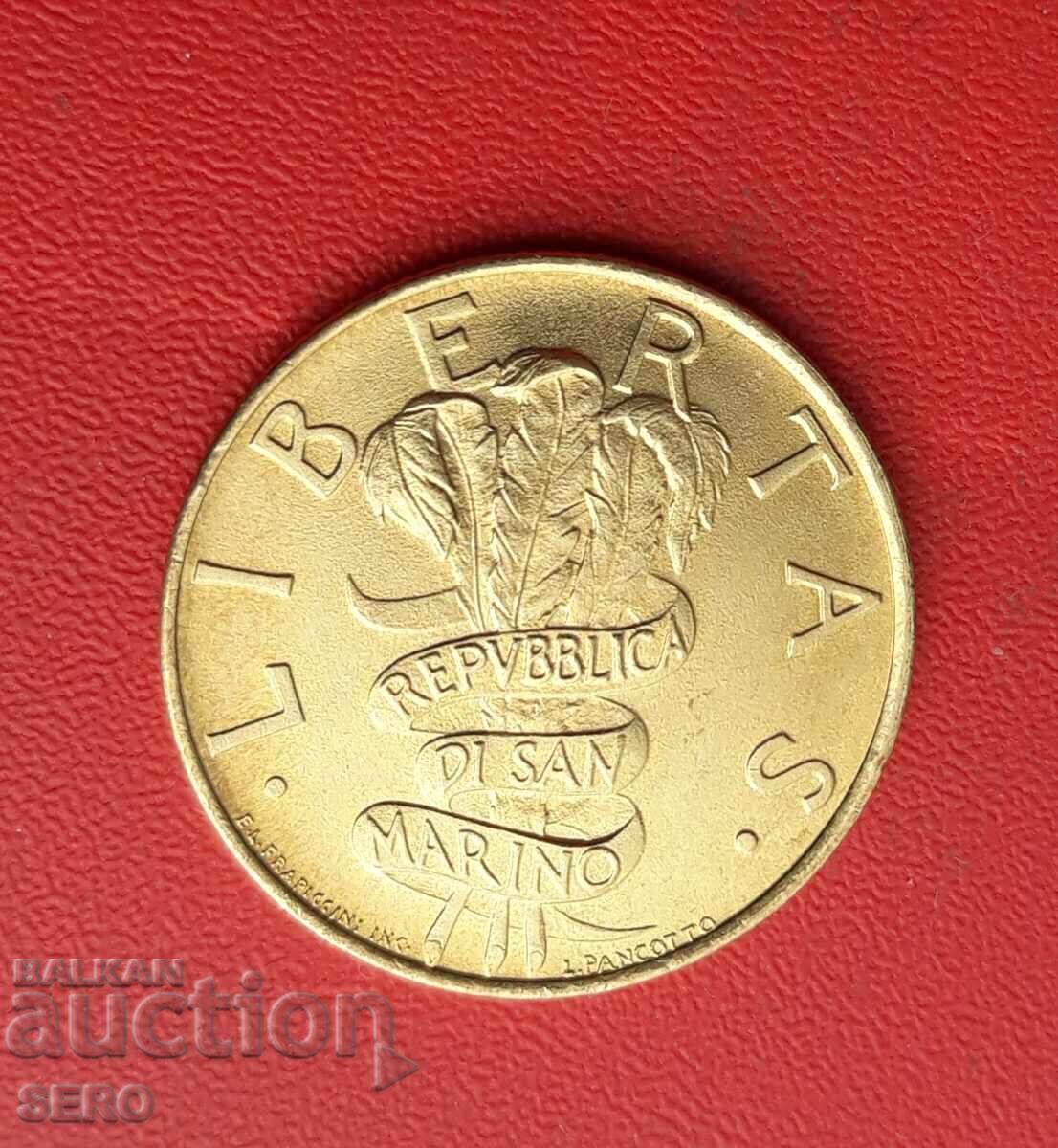 San Marino - 200 Lire 1995 - Extremely Fine Condition with price 3.01 BGN | € 1.54