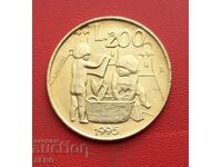San Marino - 200 Lire 1995 - Extremely Fine Condition
