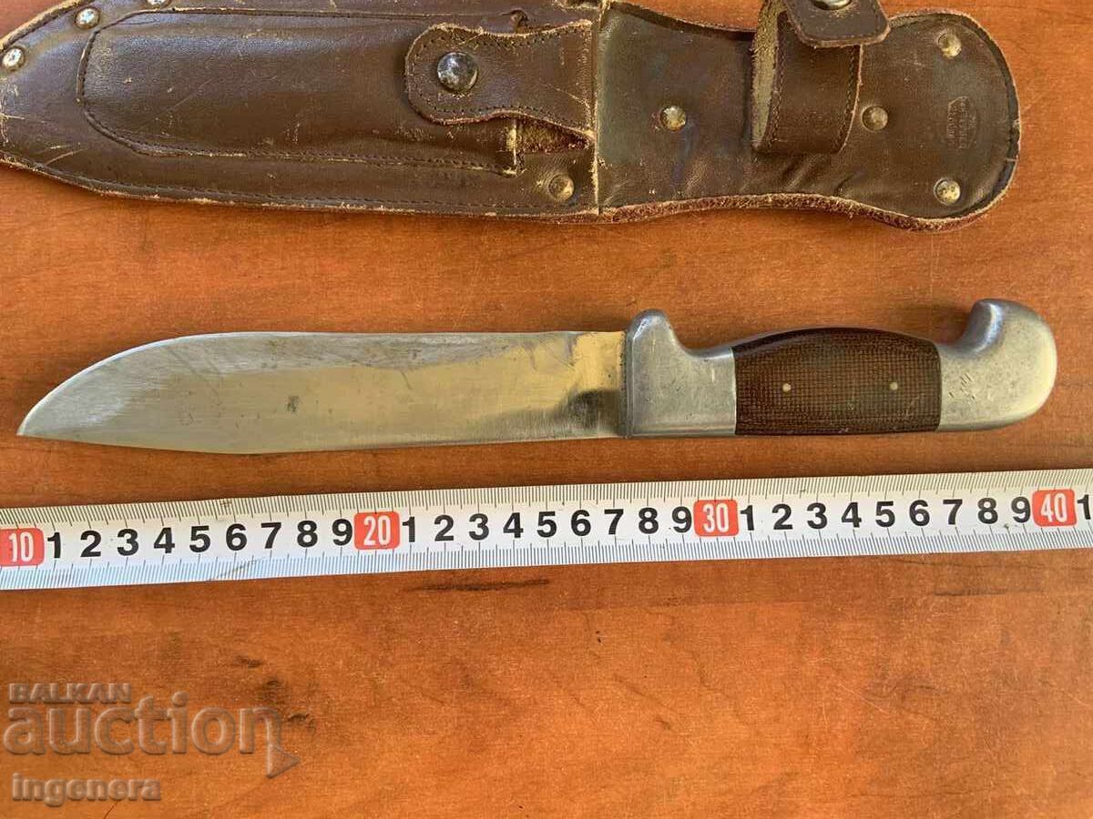 KNIFE BLADE OLD SHEATH MARKED-TERVEL KNIFE BLADE OLD SHEATH MARKED-TERVEL