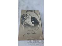 Ευχετήρια κάρτα Άνδρας και νεαρό κορίτσι 1919