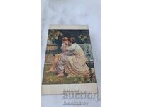 Пощенска картичка Н. Гиретъ Влюбленные 1916