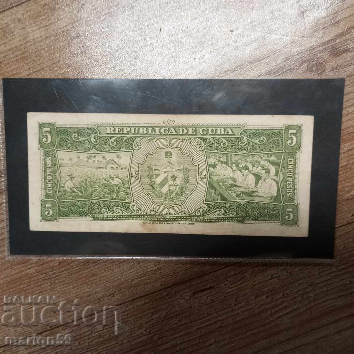 Cuba 5 pesos 1958g cu preț € 4.00 | 7.82 BGN