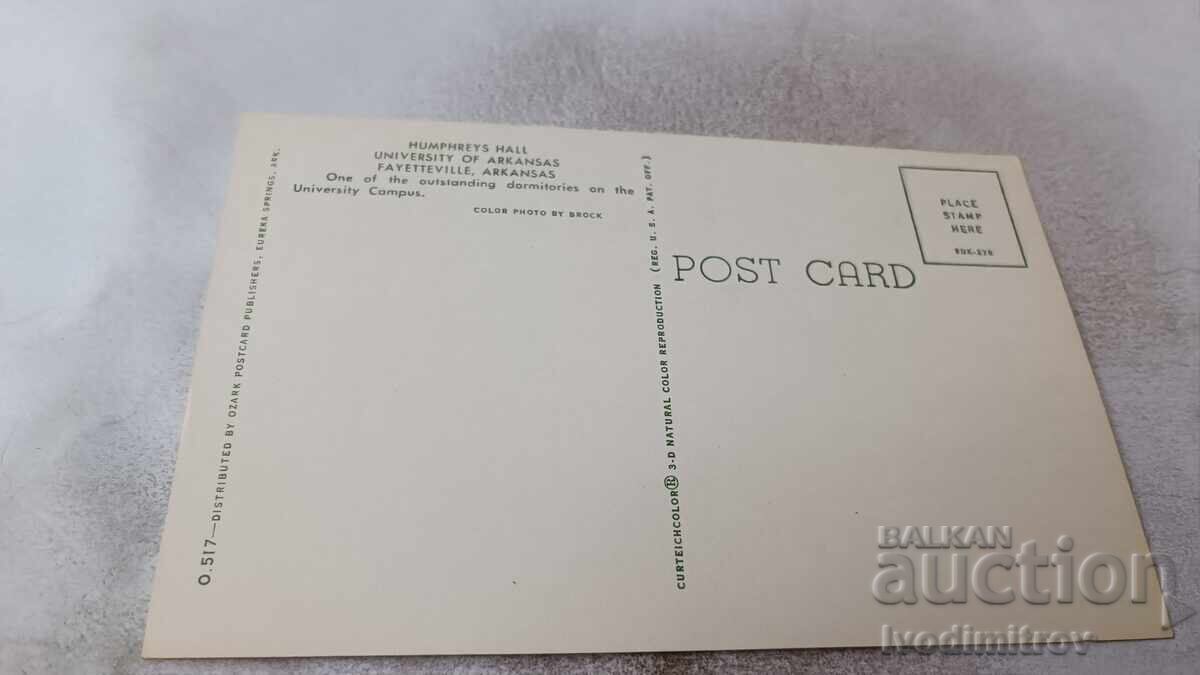 P K Fayetteville, Arkansas Humphereys Hall University with price 0.85 BGN | € 0.43