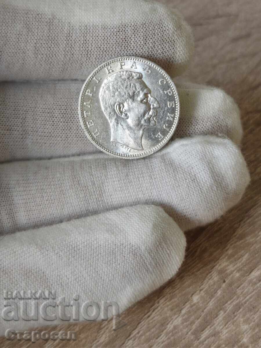 1 динар 1912 година Сърбия с цена 80.00 лв. | € 40.90