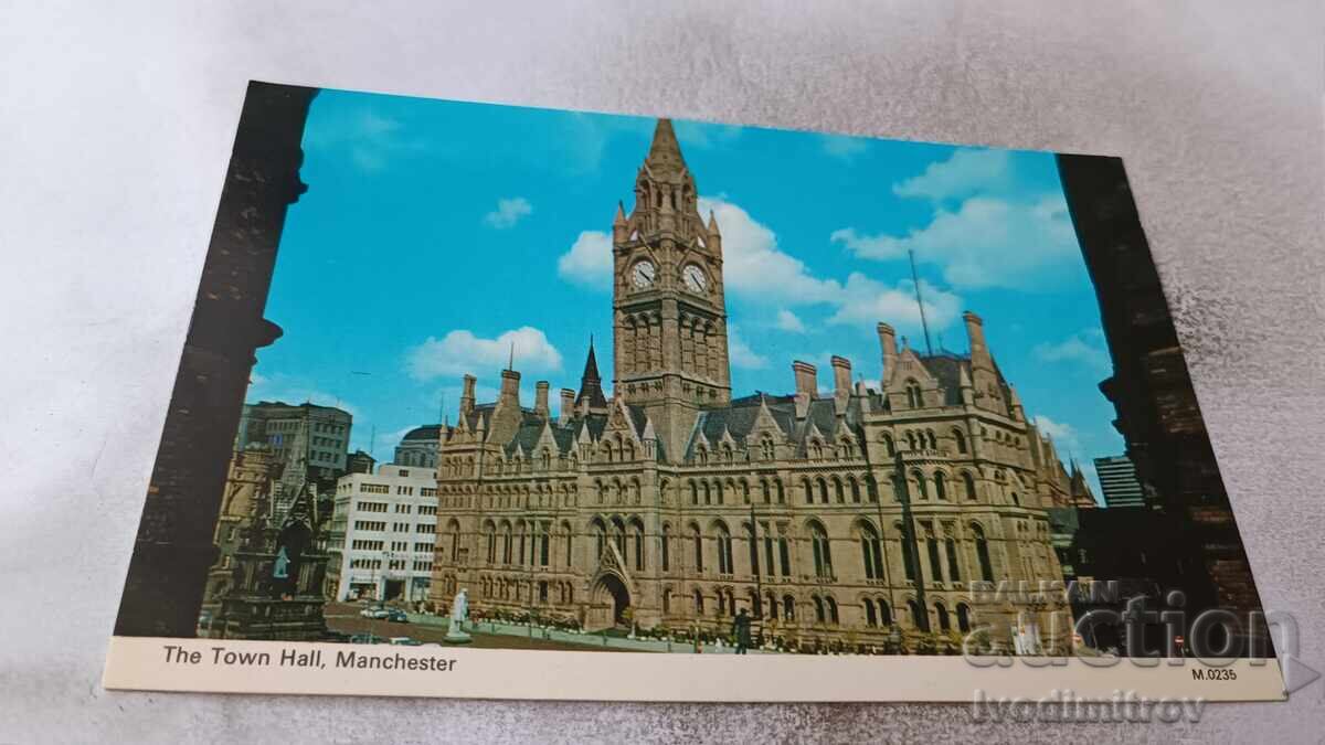 Postcard Manchester The Town Hall Postcard Manchester The Town Hall