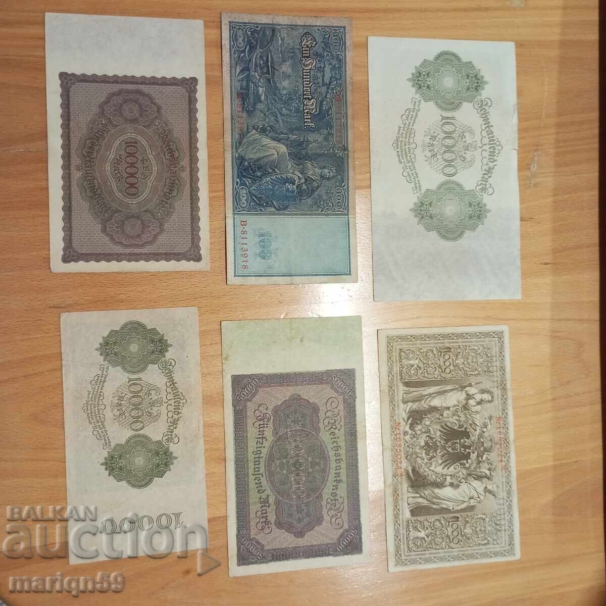 Παρτίδα μεγάλων από Γερμανία - 1910-1922 με τιμή 30.00 BGN | € 15.34 Παρτίδα μεγάλων από Γερμανία - 1910-1922 με τιμή 30.00 BGN | € 15.34