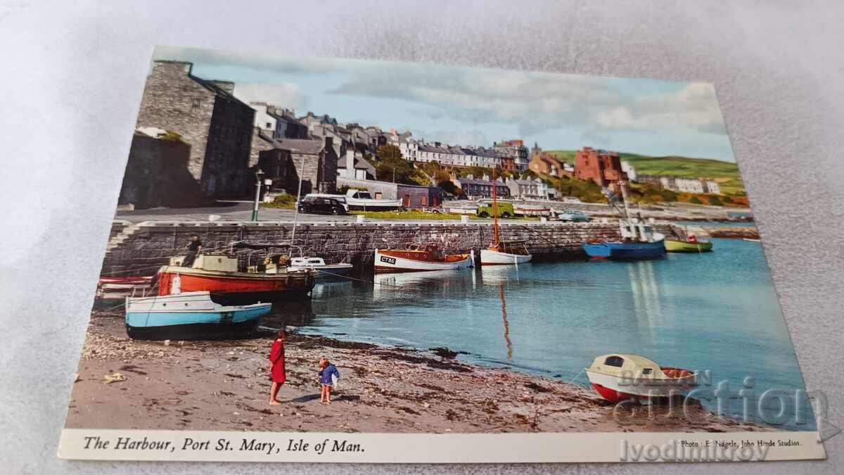 Postcard Isle of Man Port St. Mary The Harbour Postcard Isle of Man Port St. Mary The Harbour