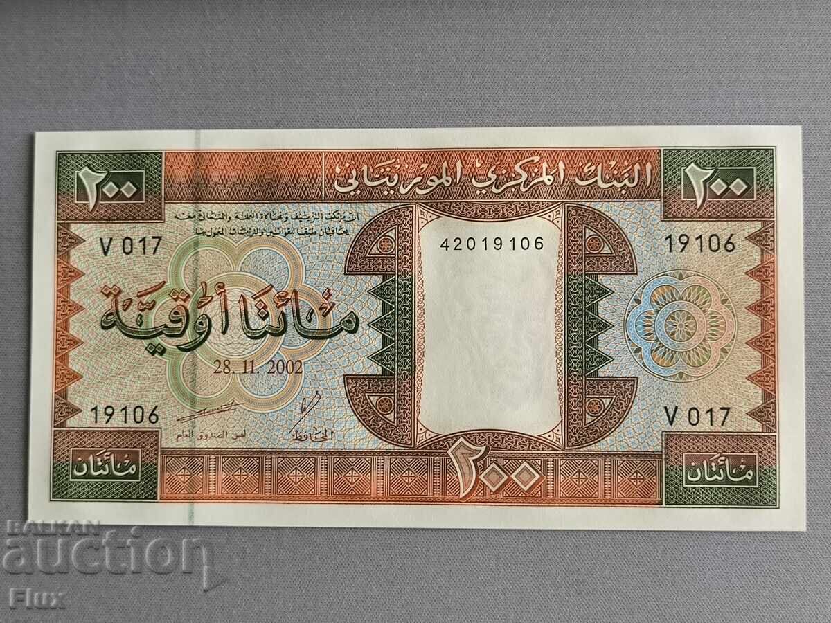 Τραπεζογραμμάτιο - Μαυριτανία - 200 ουγκιά UNC | 2002 Τραπεζογραμμάτιο - Μαυριτανία - 200 ουγκιά UNC | 2002