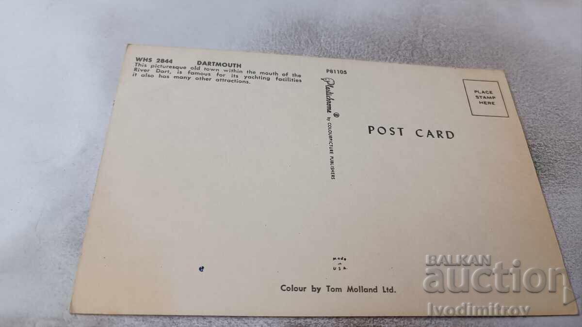 Ταχυδρομική κάρτα Dartmouth Old Town with River Dart με τιμή 0.85 BGN | € 0.43