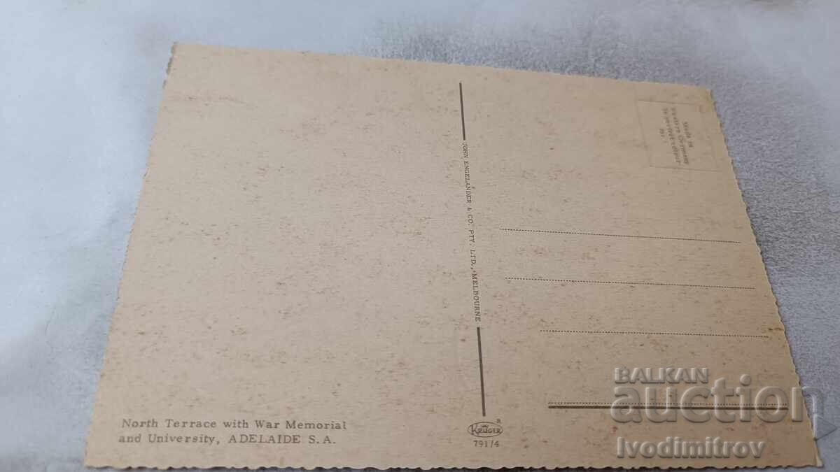 P K Adelaide North Terrace with War Memorial and University with price 0.85 BGN | € 0.43 P K Adelaide North Terrace with War Memorial and University with price 0.85 BGN | € 0.43