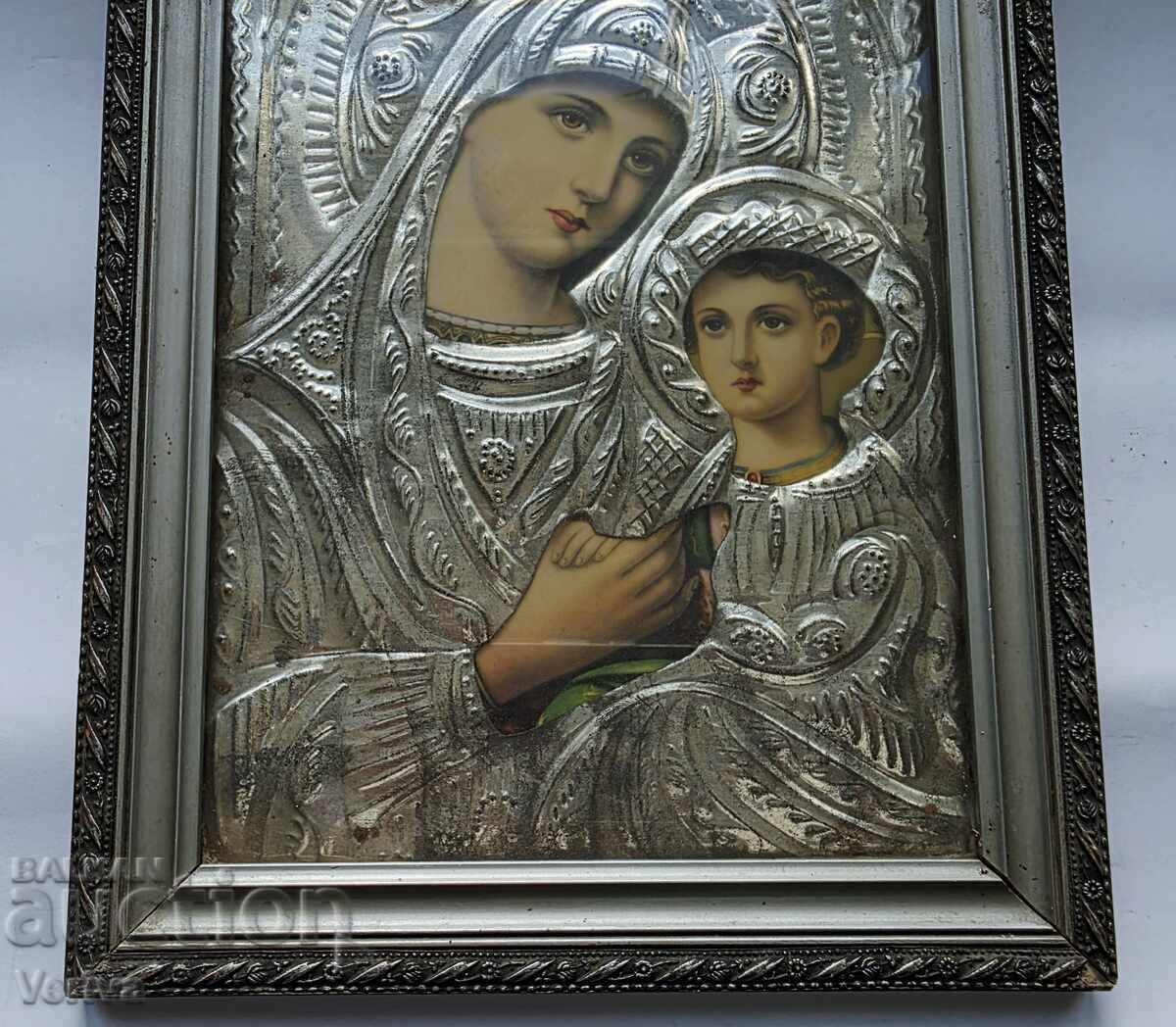 Δημοπρασία ΠΑΛΑΙΑ ΕΙΚΟΝΑ ΜΕ ΑΡΓΥΡΩΜΕΝΟ ΜΕΤΑΛΛΙΚΟ ΠΕΡΙΘΩΡΙΟ Δημοπρασία ΠΑΛΑΙΑ ΕΙΚΟΝΑ ΜΕ ΑΡΓΥΡΩΜΕΝΟ ΜΕΤΑΛΛΙΚΟ ΠΕΡΙΘΩΡΙΟ