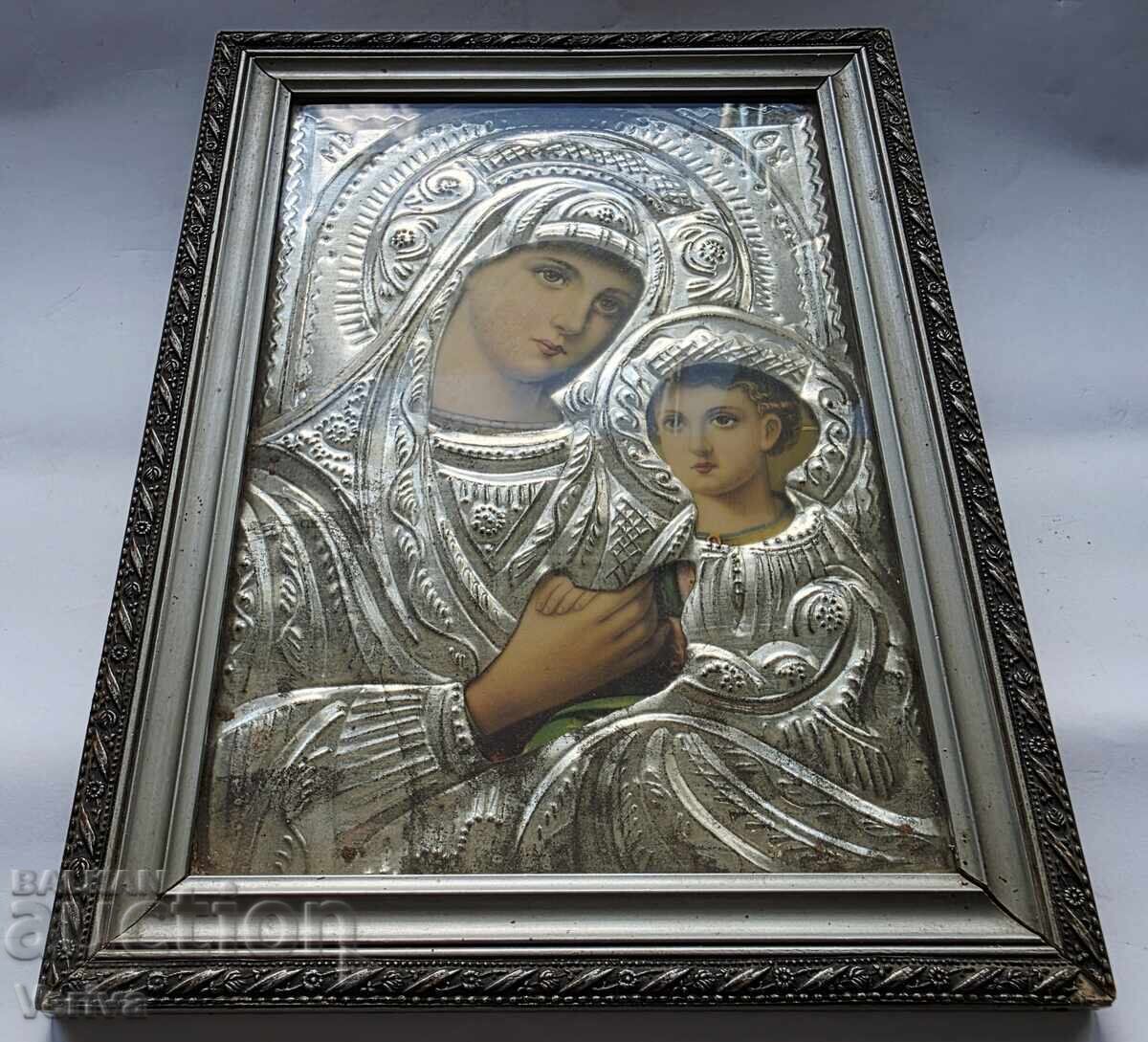 Παράδοση ΠΑΛΑΙΑ ΕΙΚΟΝΑ ΜΕ ΑΡΓΥΡΩΜΕΝΟ ΜΕΤΑΛΛΙΚΟ ΠΕΡΙΘΩΡΙΟ Παράδοση ΠΑΛΑΙΑ ΕΙΚΟΝΑ ΜΕ ΑΡΓΥΡΩΜΕΝΟ ΜΕΤΑΛΛΙΚΟ ΠΕΡΙΘΩΡΙΟ