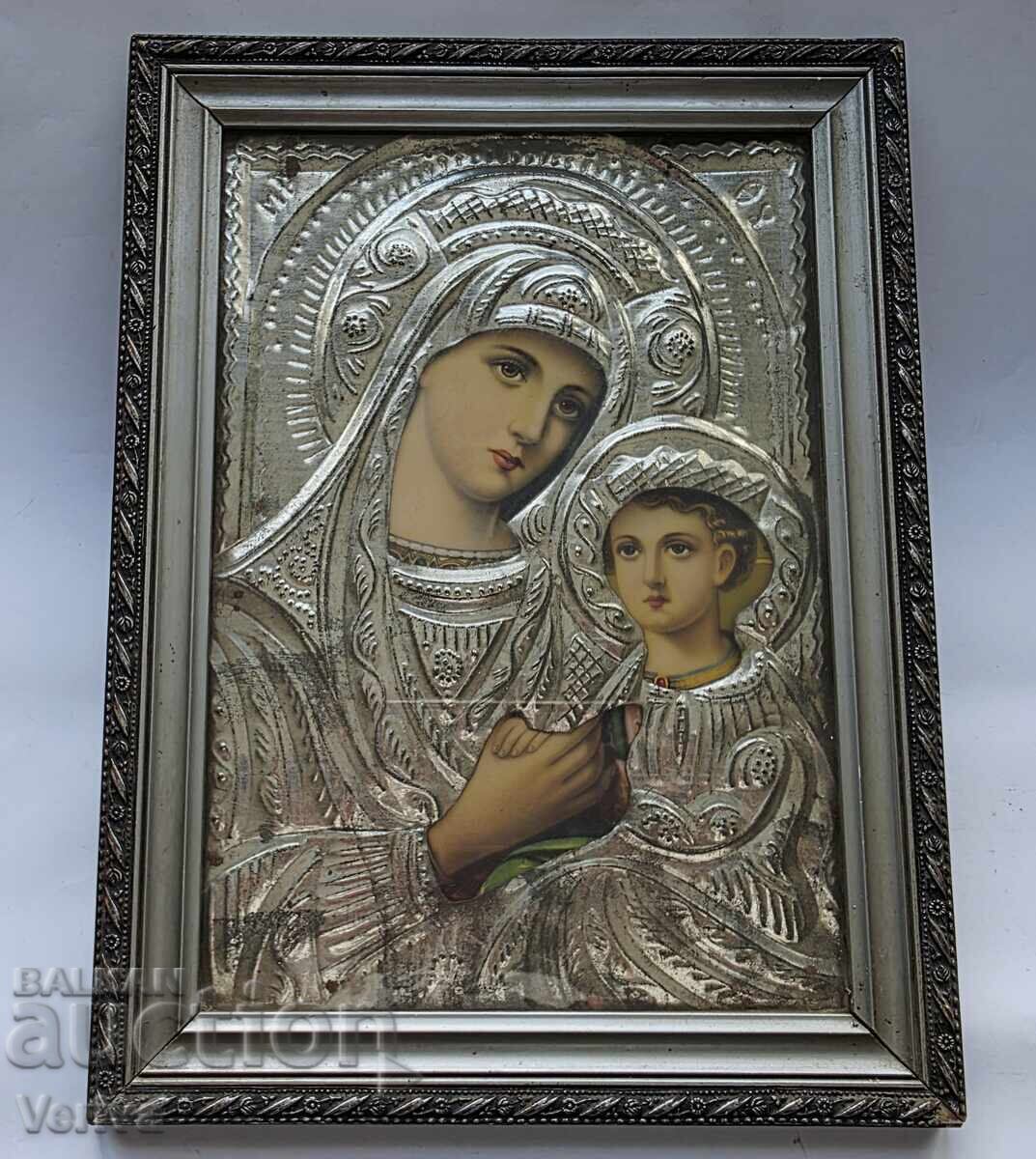 ΠΑΛΑΙΑ ΕΙΚΟΝΑ ΜΕ ΑΡΓΥΡΩΜΕΝΟ ΜΕΤΑΛΛΙΚΟ ΠΕΡΙΘΩΡΙΟ - 5 ΠΑΛΑΙΑ ΕΙΚΟΝΑ ΜΕ ΑΡΓΥΡΩΜΕΝΟ ΜΕΤΑΛΛΙΚΟ ΠΕΡΙΘΩΡΙΟ - 5