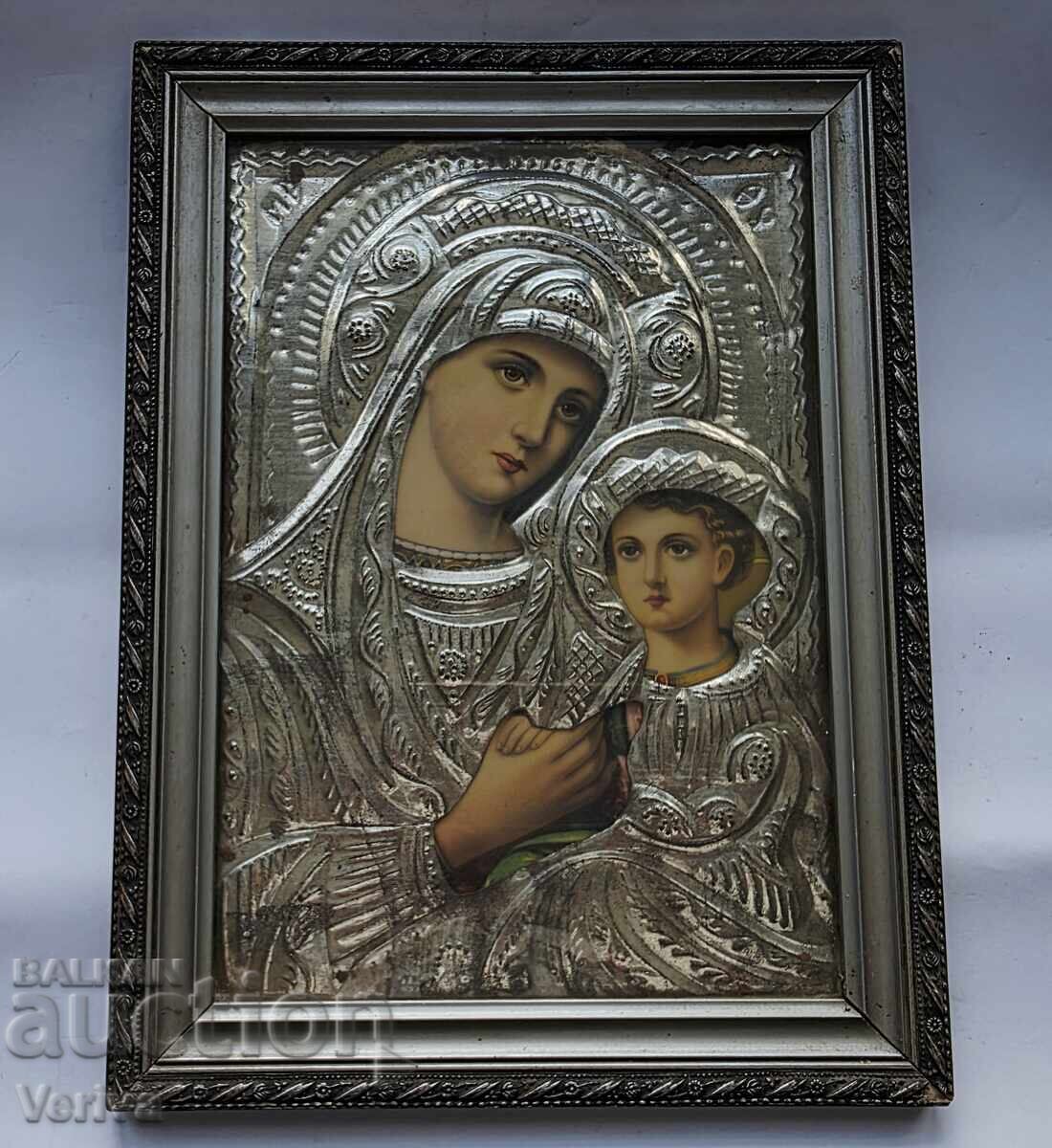 ΠΑΛΑΙΑ ΕΙΚΟΝΑ ΜΕ ΑΡΓΥΡΩΜΕΝΟ ΜΕΤΑΛΛΙΚΟ ΠΕΡΙΘΩΡΙΟ ΠΑΛΑΙΑ ΕΙΚΟΝΑ ΜΕ ΑΡΓΥΡΩΜΕΝΟ ΜΕΤΑΛΛΙΚΟ ΠΕΡΙΘΩΡΙΟ